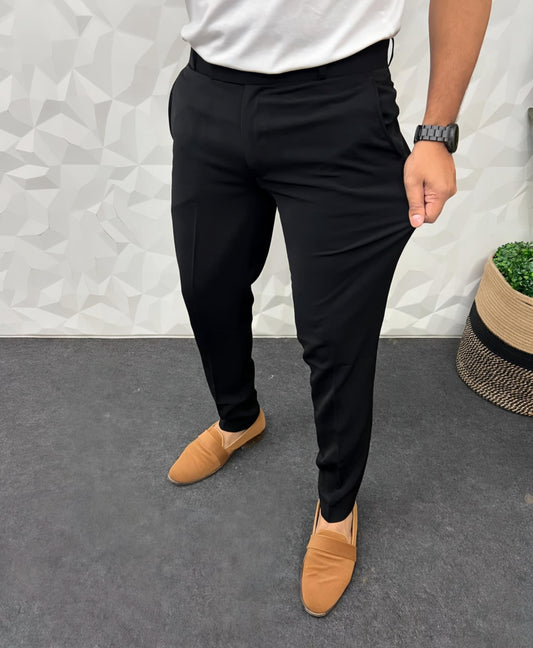 Premium Quality BM 100% Cotton Lycra Trousers