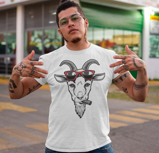 Goat With Sunglasses Unisex T-Shirt