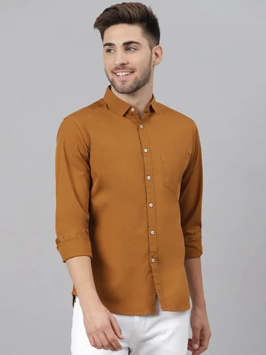 Formal Plain cotton shirts with pocket