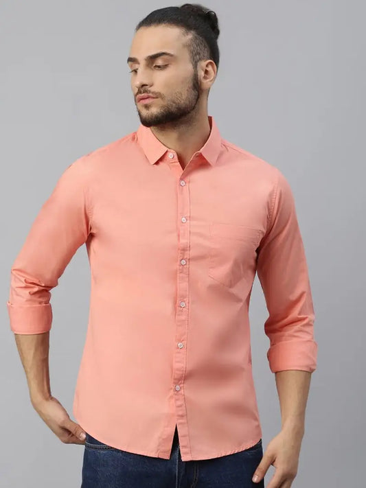 Formal Plain cotton shirts with pocket