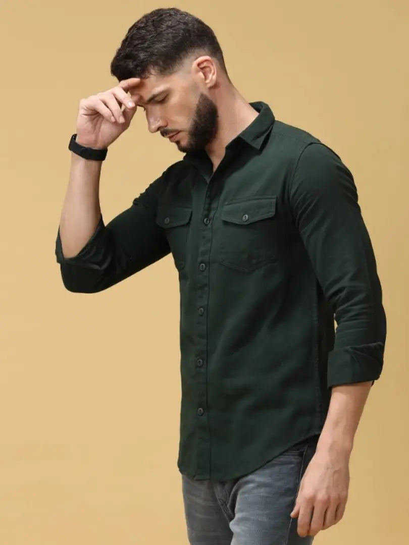 Double pocket shirt for men stylish