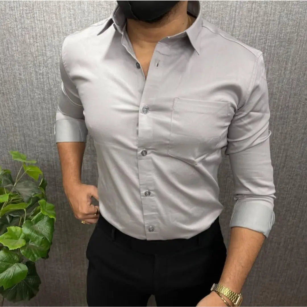 Formal Cotton Shirt with Pocket