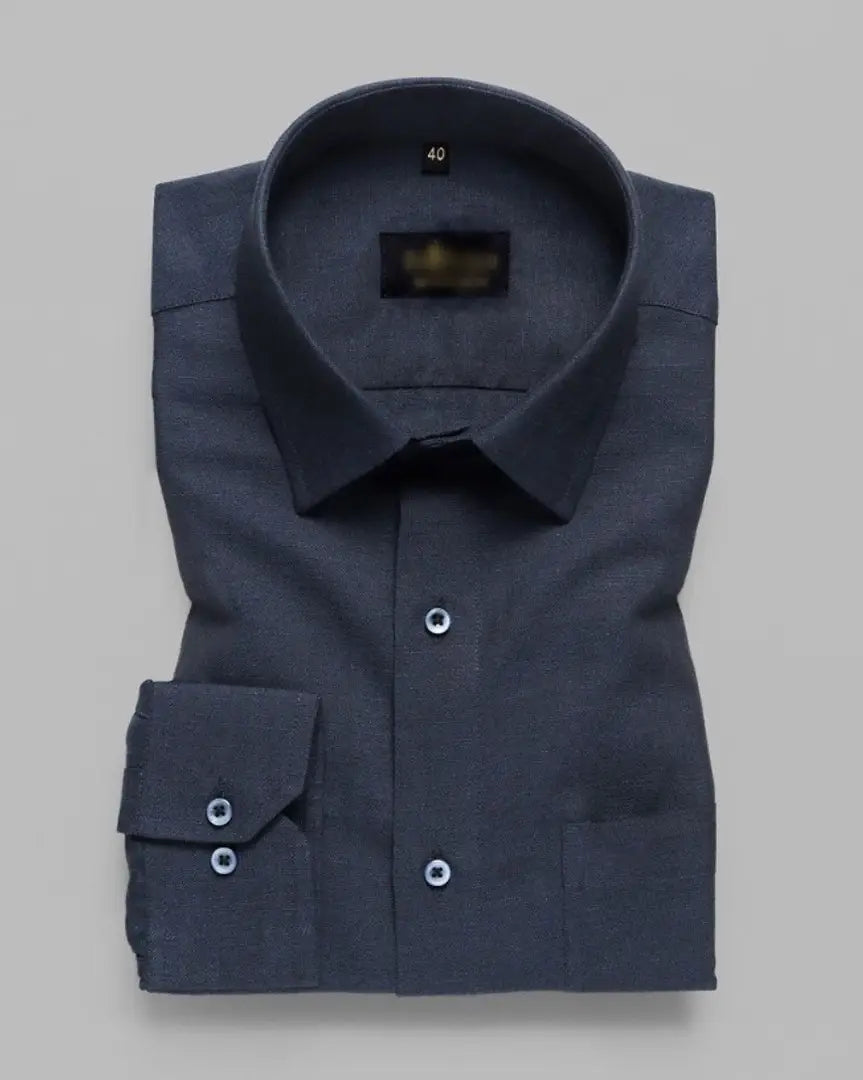 Cotton Plain shirts with front pocket