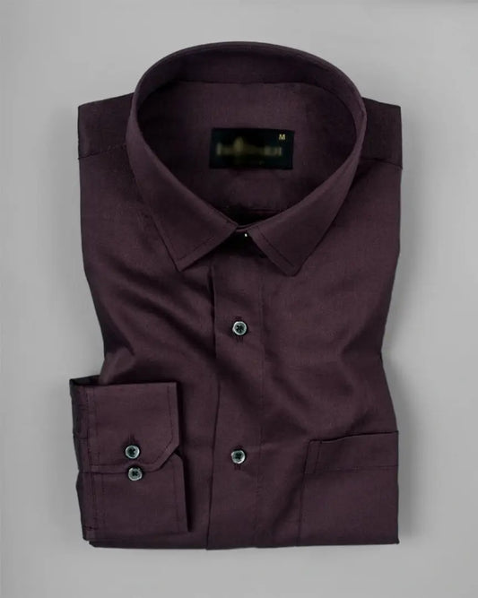 Cotton Plain shirts with front pocket