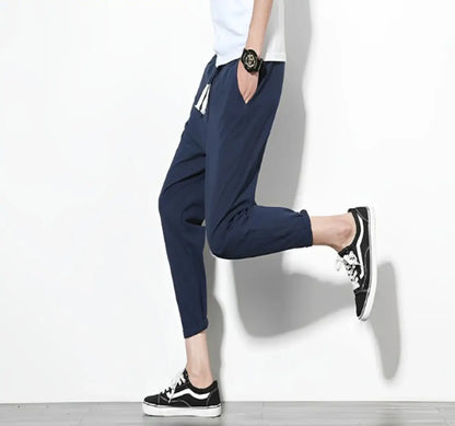 Classic Polyester Solid Track Pants for Men