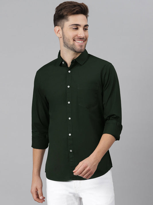 Formal Plain cotton shirts with pocket