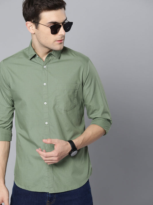 Formal Plain cotton shirts with pocket