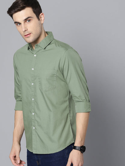 Formal Plain cotton shirts with pocket