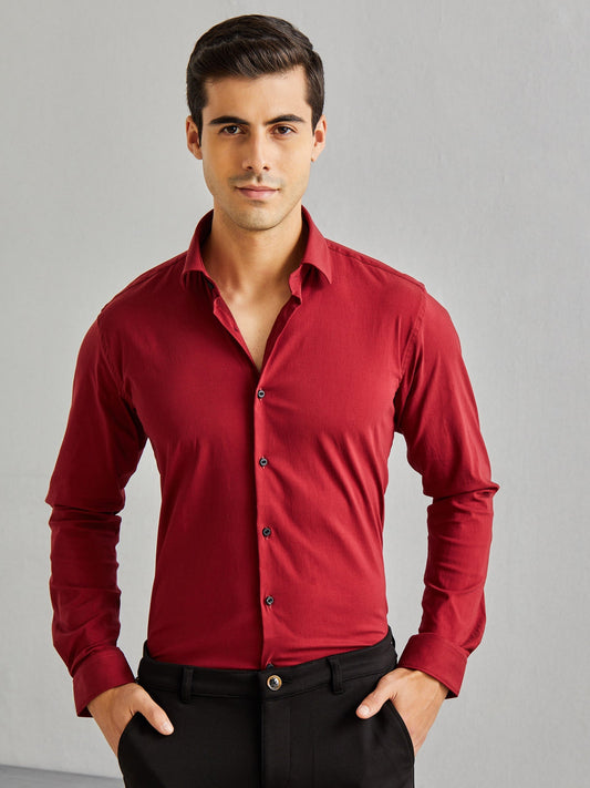 Classic Cotton Solid Casual Shirts for Men