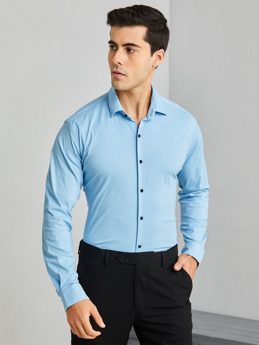 Classic Cotton Solid Casual Shirts for Men