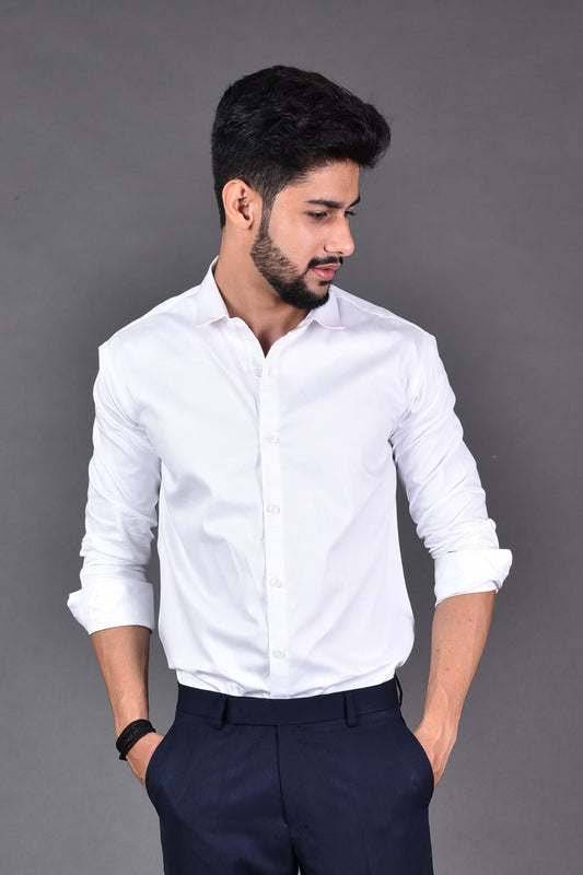 Classic Cotton Solid Casual Shirts for Men