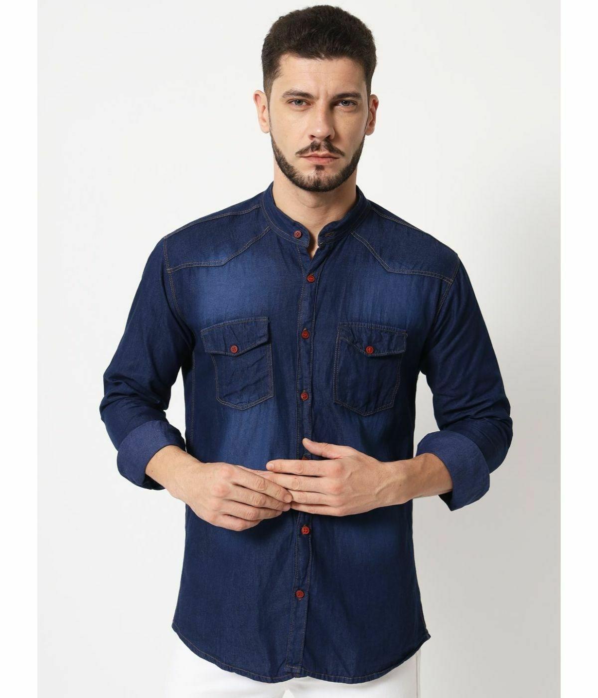 Fancy Denim Shirt For Men